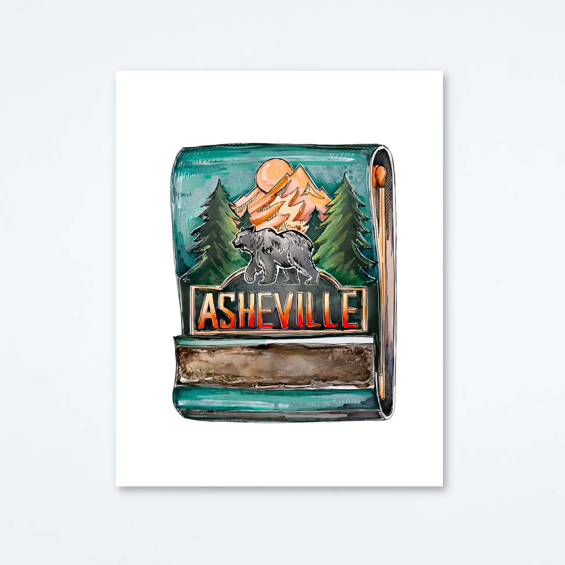 Asheville Art Print
