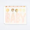 Baby Blush Letters Card