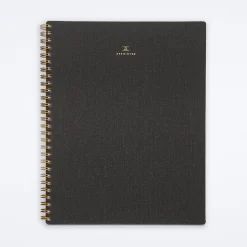 Charcoal Gray Lined Notebook