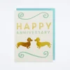 Dachshunds Anniversary Card