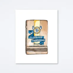 Dallas Athletic Club Banner Art Print