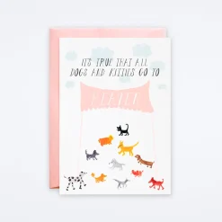 Doggies in Heaven Card