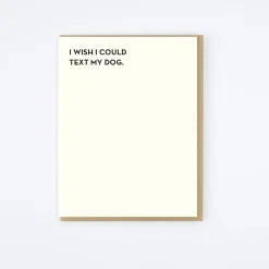 Dog Text Card