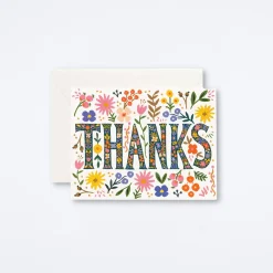 Floral Thanks Card