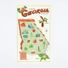 Georgia Map Tea Towel