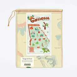 Georgia Map Tea Towel