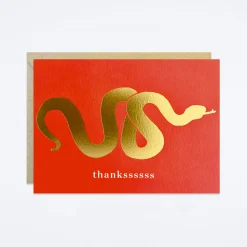 Gold Snake Thank You Set