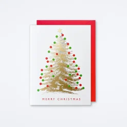 Gold Tree Boxed Christmas Card Set