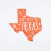Greetings from Texas Die Cut Postcard