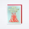 Holiday Hugs Bear Boxed Christmas Card Set