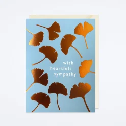 Leaves Sympathy Card