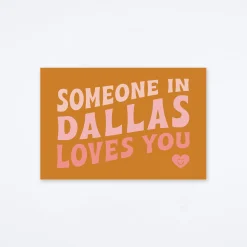 Loves You Dallas Postcard