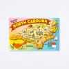 North Carolina Map Postcard