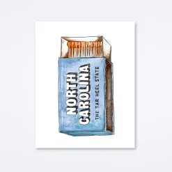 North Carolina Tar Heel Art Print