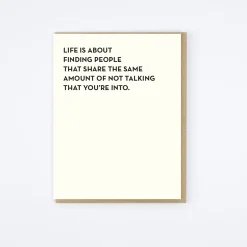 Not Talking Card