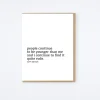 Quite Rude Card