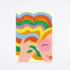 Rainbow Hair Birthday Card