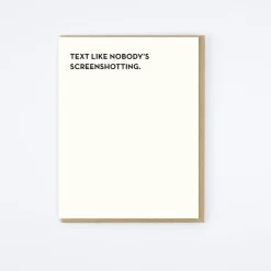 Screenshotting Card