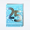 Silver 25th Anniversary Card