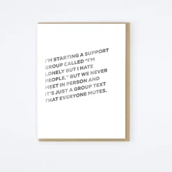 Support Group Card