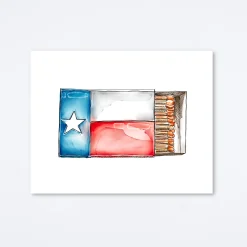 Texas Flag Art Print