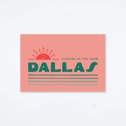 Thinking of You Dallas Postcard