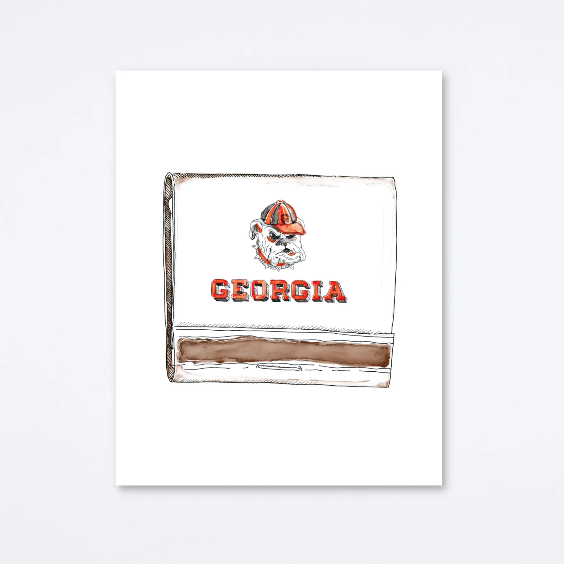 UGA Art Print