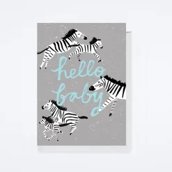 Zebra Moments Baby Card